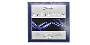 コントラバス弦　アメリカ製　ダダリオ　ヘリコア　ハイブリット　セット Amazon | D'Addario ダダリオ コントラバス弦セット HELICORE